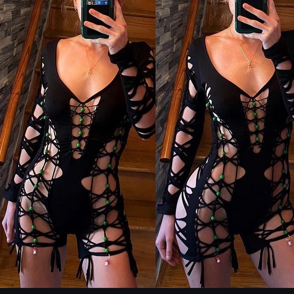Pants - Longsleeve Custom Slitweave Romper